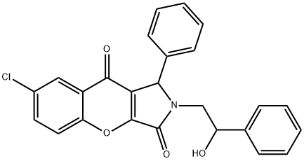 7-chloro-2-(2-hydroxy-2-phenylethyl)-1-phenyl-1,2-dihydrochromeno[2,3-c]pyrrole-3,9-dione|