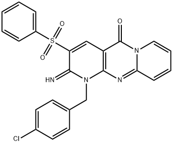 862484-39-7 1-(4-chlorobenzyl)-2-imino-3-(phenylsulfonyl)-1,2-dihydro-5H-dipyrido[1,2-a:2',3'-d]pyrimidin-5-one