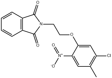 2-[2-(5-chloro-4-methyl-2-nitrophenoxy)ethyl]-1H-Isoindole-1,3(2H)-dione Structure