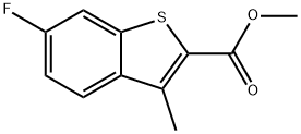 6-氟-3-甲基苯并[B]噻吩-2-羧酸甲酯 结构式