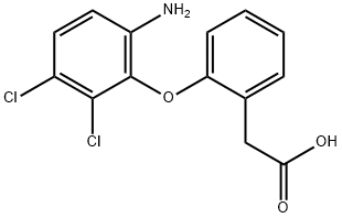 2-(2-(6-Amino-2,3-dichlorophenoxy)phenyl)acetic acid,86335-27-5,结构式