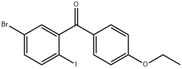 (5-bromo-2-iodophenyl)(4-ethoxyphenyl)methanone Structure