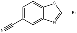 2-bromobenzo[d]thiazole-5-carbonitrile 化学構造式