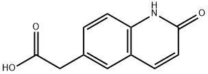 1,2-dihydro-2-oxo-6-quinolineacetic acid Structure