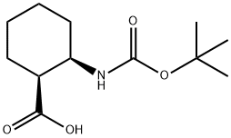 (1S,2R)-2-(tert-butoxycarbonylamino)cyclohexanecarboxylic acid Structure