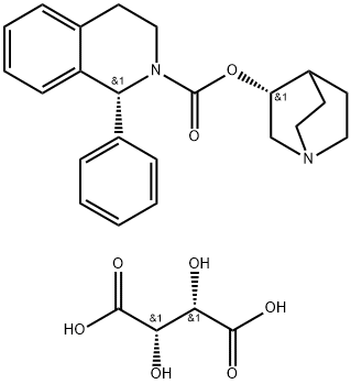 865813-82-7 (-)-(3R)-quinuclidin-3-yl (1R)-1-phenyl-1,2,3,4-tetrahydroisoquinoline-2-carboxylate (-)-(2S,3S)-tartrate
