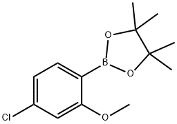 2-(4-chloro-2-methoxyphenyl)-4,4,5,5-tetramethyl-1,3,2-dioxaborolane Structure