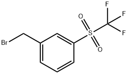 1-(bromomethyl)-3-(trifluoromethylsulfonyl)benzene Struktur