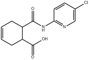 6-((5-chloropyridin-2-yl)carbamoyl)cyclohex-3-enecarboxylic acid 结构式