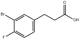 3-溴-4-氟苯丙酸 结构式