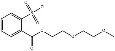 2-(2-甲氧基乙氧基)乙基 2-(氯磺酰)苯甲酸酯 结构式