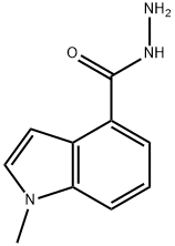 1-METHYL-1H-INDOLE-4-CARBOHYDRAZIDE 结构式