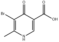 5-bromo-6-methyl-4-oxo-1,4-dihydropyridine-3-carboxylic acid 结构式