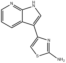 4-(1H-吡咯烷并[2,3-B]吡啶-3-基)噻唑-2-胺, 868387-60-4, 结构式