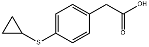 2-(4-(cyclopropylthio)phenyl)acetic acid Structure