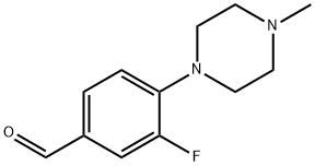 3-fluoro-4-(4-methyl-1-piperazinyl)Benzaldehyde 结构式