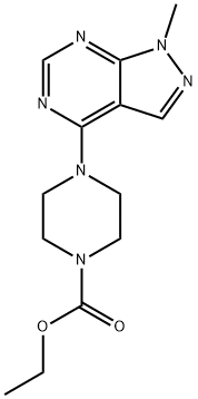 869072-37-7 ethyl 4-(1-methyl-1H-pyrazolo[3,4-d]pyrimidin-4-yl)piperazine-1-carboxylate