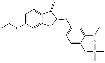 869078-76-2 4-[(6-ethoxy-3-oxo-1-benzofuran-2(3H)-ylidene)methyl]-2-methoxyphenyl methanesulfonate
