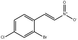 (E)-2-Bromo-4-Chloro-1-(2-Nitrovinyl)Benzene Struktur