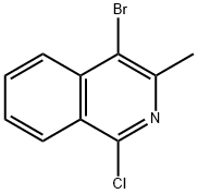 4-bromo-1-chloro-3-methylisoquinoline Structure