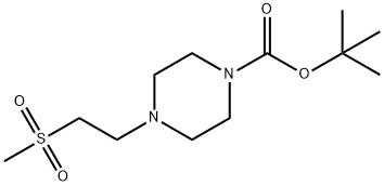 tert-butyl 4-(2-(methylsulfonyl)ethyl)piperazine-1-carboxylate,870007-74-2,结构式