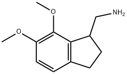 (6,7-dimethoxy-2,3-dihydro-1H-inden-1-yl)methanamine 结构式