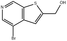 (4-溴噻吩并[2,3-C]吡啶-2-基)甲醇 结构式