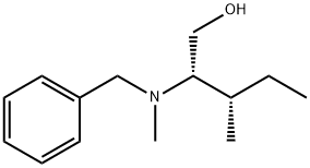 (2S,3S)-2-(苄基(甲基)氨基)-3-甲基戊-1-醇 结构式