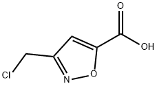 3-(Chloromethyl)isoxazole-5-carboxylic acid Struktur