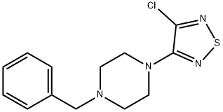 1-Benzyl-4-(4-chloro-[1,2,5]thiadiazol-3-yl)-piperazine Structure