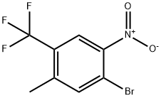 1-Bromo-5-methyl-2-nitro-4-(trifluoromethyl)benzene 化学構造式