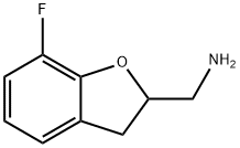 (7-fluoro-2,3-dihydrobenzofuran-2-yl)methanamine,872517-40-3,结构式