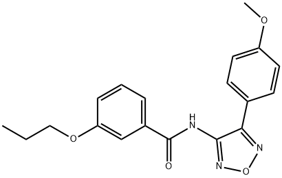 N-[4-(4-methoxyphenyl)-1,2,5-oxadiazol-3-yl]-3-propoxybenzamide Structure