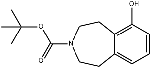 tert-Butyl 6-hydroxy-1,2,4,5-tetrahydro-3H-3-benzazepine-3-carboxylate Structure