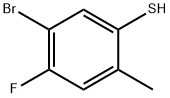 5-ブロモ-4-フルオロ-2-メチルチオフェノール 化学構造式