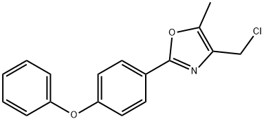 4-(chloromethyl)-5-methyl-2-(4-phenoxyphenyl)Oxazole Structure