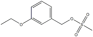 Benzenemethanol, 3-ethoxy-, 1-methansulfonate Structure