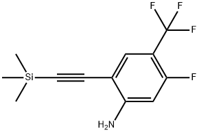 5-Fluoro-4-trifluoromethyl-2-trimethylsilanylethynyl-phenylamine Structure