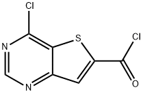 4-chloro-Thieno[3,2-d]pyrimidine-6-carbonyl chloride Structure