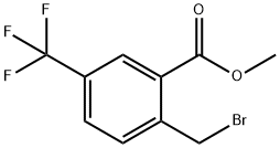 2-(溴甲基)-5-(三氟甲基)苯甲酸甲酯,875895-66-2,结构式