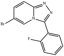 6-Bromo-3-(2-fluorophenyl)-[1,2,4]triazolo[4,3-a]pyridine Structure
