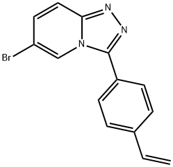 6-Bromo-3-(4-vinylphenyl)-[1,2,4]triazolo[4,3-a]pyridine,876373-16-9,结构式