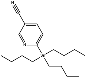 6-(tributylstannyl)nicotinonitrile Structure