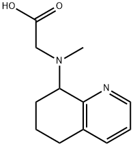 N-methyl-N-(5,6,7,8-tetrahydro-8-quinolinyl)Glycine Struktur