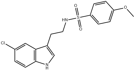 N-[2-(5-chloro-1H-indol-3-yl)ethyl]-4-methoxybenzenesulfonamide Structure