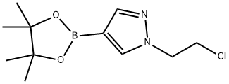 1-(2-chloroethyl)-4-(4,4,5,5-tetramethyl-1,3,2-dioxaborolan-2-yl)-1H-pyrazole Structure