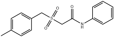 2-[(4-methylbenzyl)sulfonyl]-N-phenylacetamide Structure