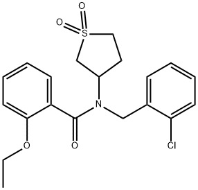 N-(2-chlorobenzyl)-N-(1,1-dioxidotetrahydro-3-thienyl)-2-ethoxybenzamide,877646-25-8,结构式