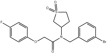 N-(3-bromobenzyl)-N-(1,1-dioxidotetrahydro-3-thienyl)-2-(4-fluorophenoxy)acetamide|