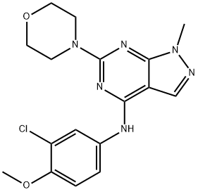 N-(3-chloro-4-methoxyphenyl)-1-methyl-6-(morpholin-4-yl)-1H-pyrazolo[3,4-d]pyrimidin-4-amine|